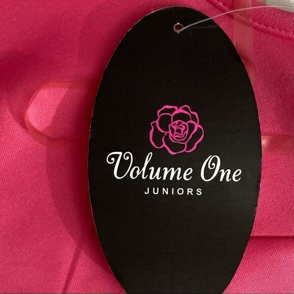 VOLUME ONE CORAL SLEEVELESS DRESS / SZ: M / NWT - Picture 4 of 4